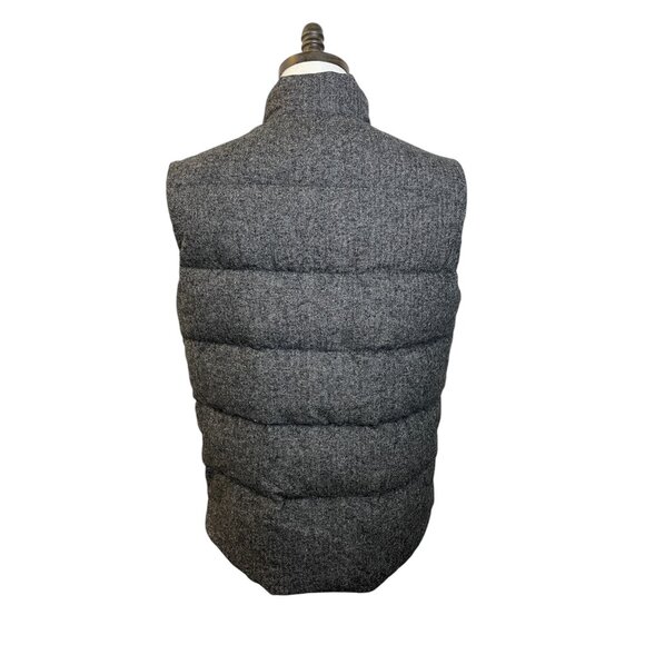 Lucky Brand Down Mens Medium Quilted Puffer Vest Herringbone Sycamore Casual - Picture 4 of 12